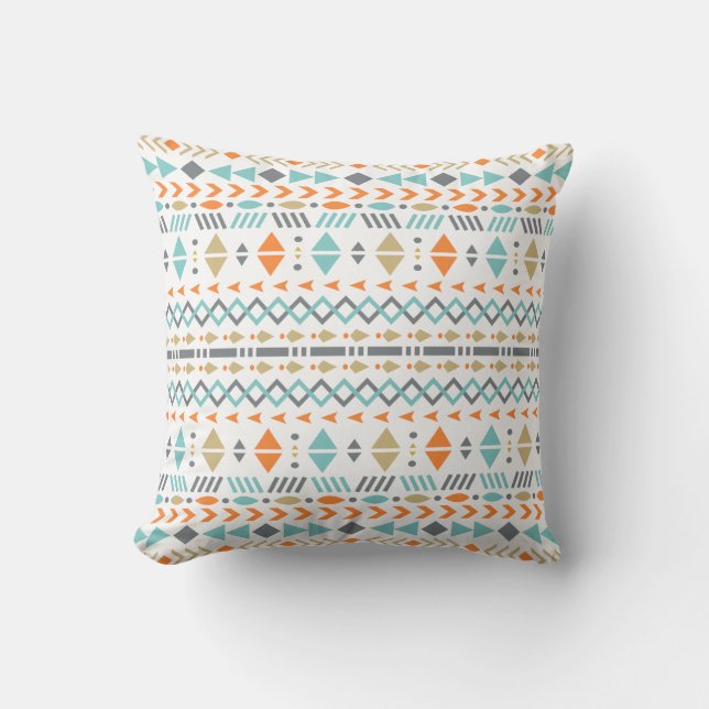 Sud-Ouest Imprimé Coussin moderne géométrique Trib (Recto)