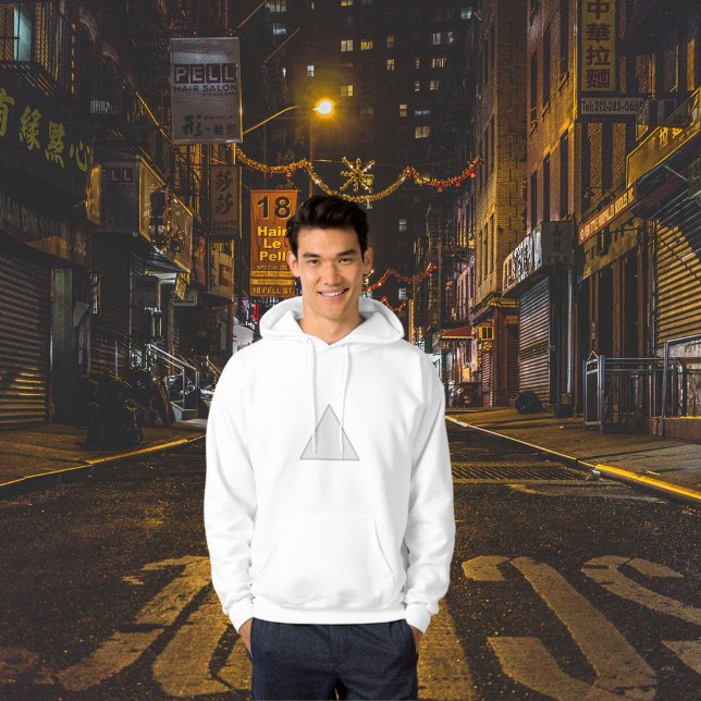 SUDADERA BlANCA TRIANGULO Hoodie (triangulo)