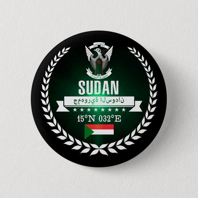Sudan 2 Inch Round Button (Front)