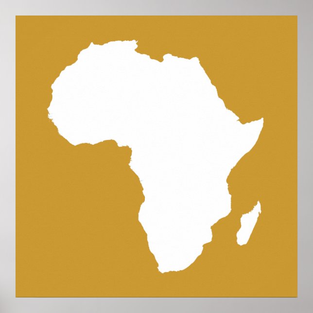 Sudan Brown Audacious Africa Poster (Front)