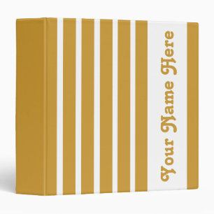 Sudan Brown Safari Stripe with name Binder