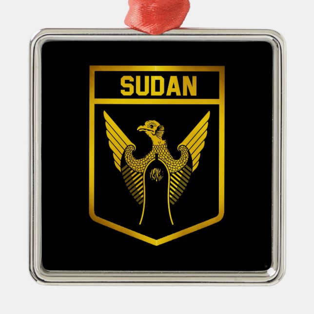 Sudan Emblem Metal Ornament (Front)