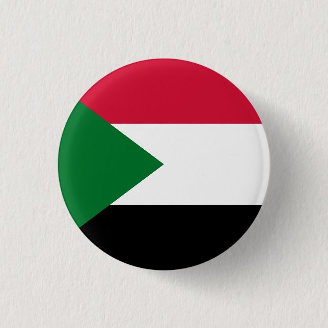 Sudan Flag 1 Inch Round Button (Front)