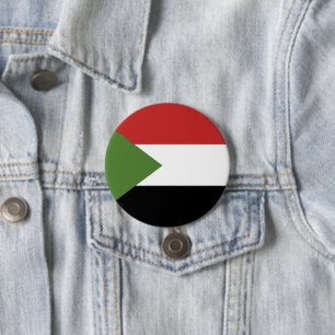 Sudan flag 3 inch round button