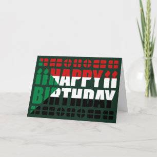 Sudan Flag Birthday Card