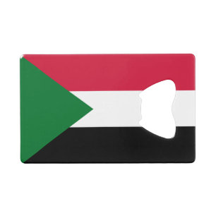 Sudan Flag Credit Card Bottle Opener
