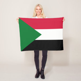 Sudan Flag Fleece Blanket