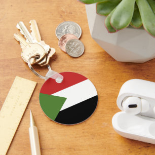 Sudan flag keychain