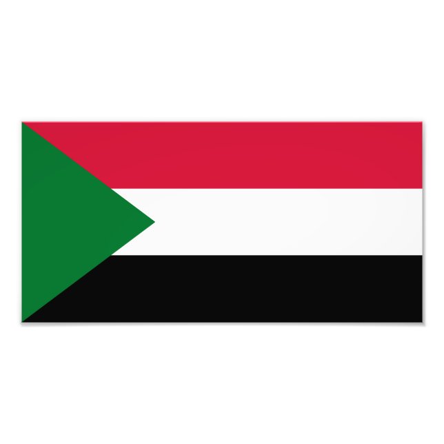 Sudan Flag Photo Print (Front)