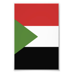 Sudan flag photo print