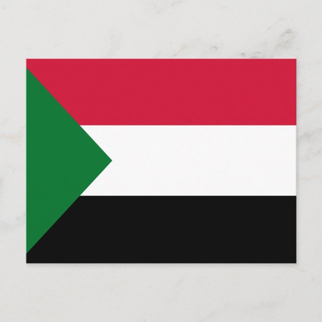 Sudan Flag Postcard (Front)