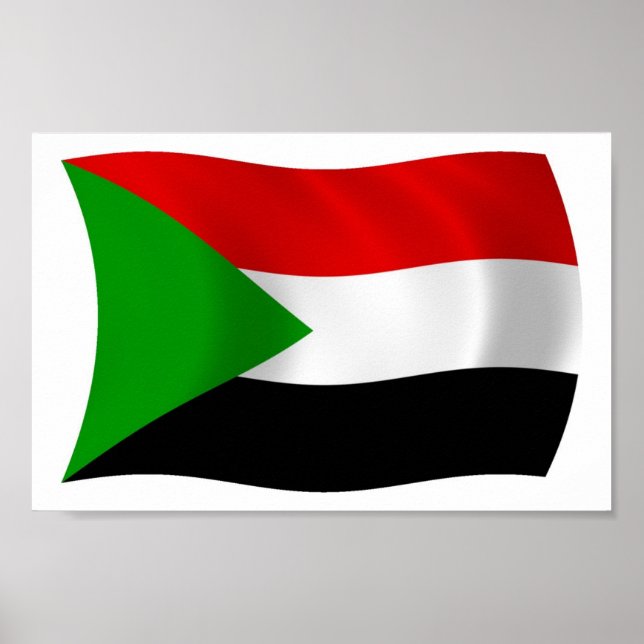 Sudan Flag Poster Print (Front)
