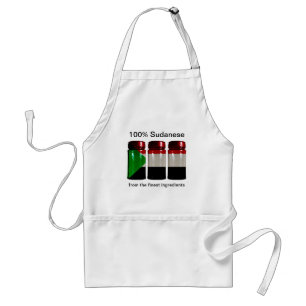 Sudan Flag Spice Jars Apron