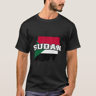 Sudan Map And Flag Souvenir Sudanese T-Shirt