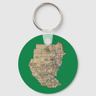 Sudan Map Keychain