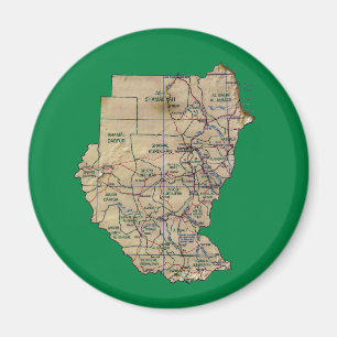 Sudan Map Magnet