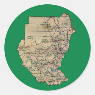 Sudan Map Sticker