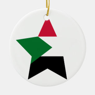 Sudan Star Ceramic Ornament