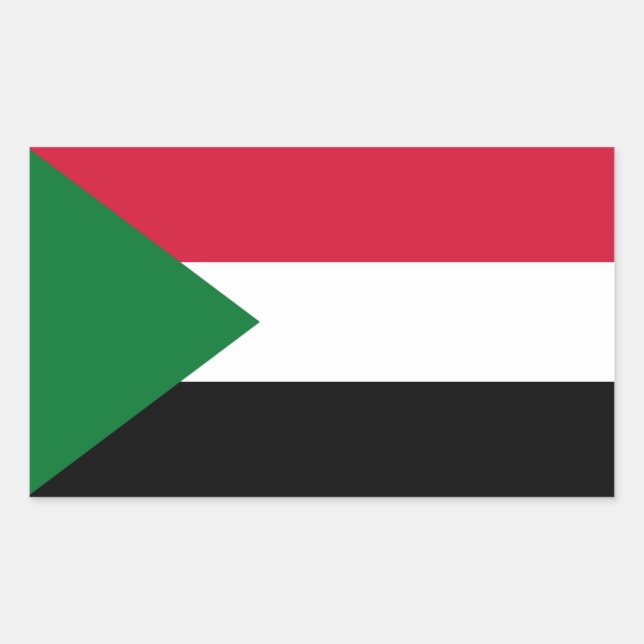 Sudanese Flag, Flag of Sudan Sticker (Front)