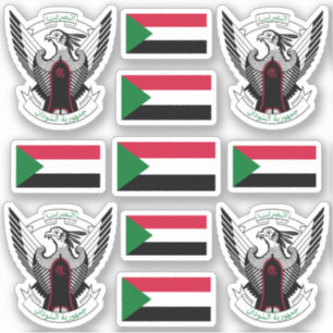 Sudanese national symbols /Coat of arms and flag S