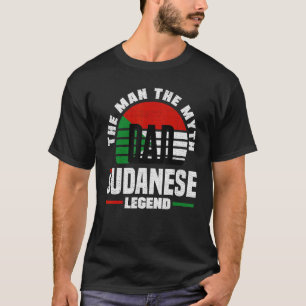 Sudanese Sudan Sudanese Flag Fathers Day T-Shirt