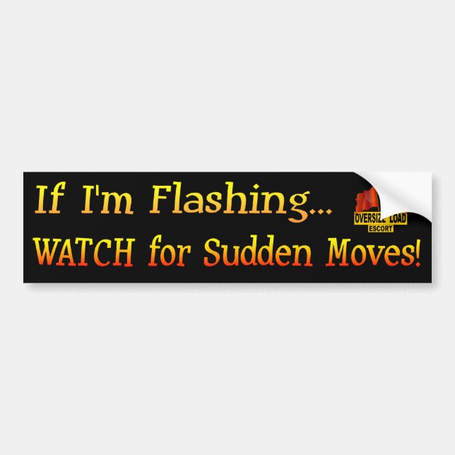 Sudden Moves Bumper Sticker (Front)