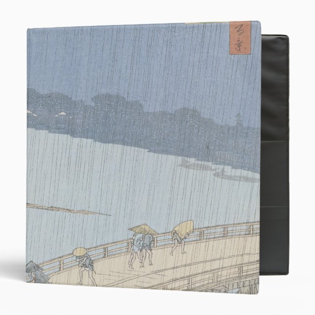 Sudden Shower on Ohashi Bridge at Ataka Binder (Front/Inside)