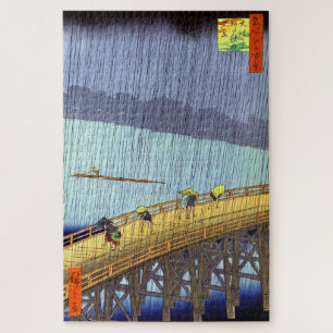 Sudden Shower Over Shin-Ohashi Utagawa Hiroshige  Jigsaw Puzzle