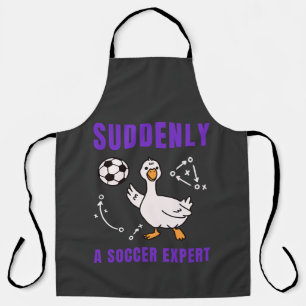 Suddenly a soccer expert apron