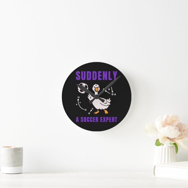 Suddenly a soccer expert round clock (Home)