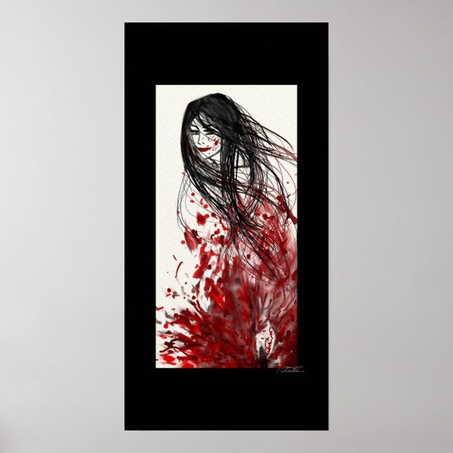 Suddenly: An Abstract Manga Poster (LARGE) (Front)