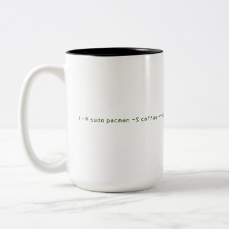 sudo pacman -S coffee --noconfirm Two-Tone Coffee Mug