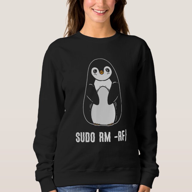 sudo rm rf Linux Computer Programmer Sweatshirt (Front)