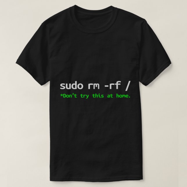 Sudo rm rf Shirt  Linux Programmer Engineer Openso (Design Front)