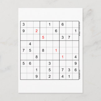 Sudoku Birthday Card 25-11