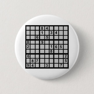 Sudoku - Brainteaser 2 Inch Round Button