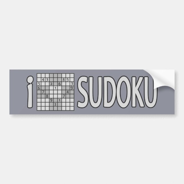 SUDOKU bumpersticker Bumper Sticker (Front)