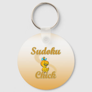 Sudoku Chick Keychain