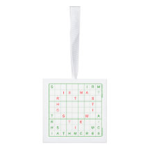 Sudoku Christmas Tree Ornament