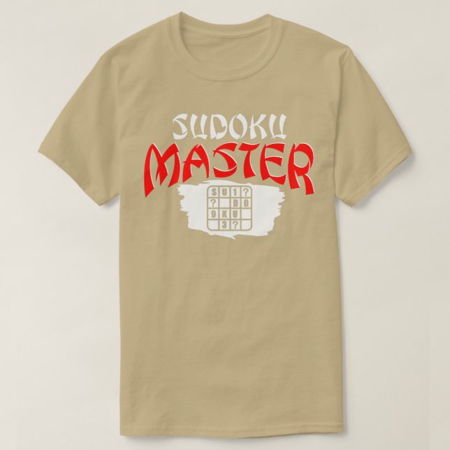 Sudoku Master T-Shirt (Design Front)