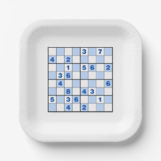  Sudoku Puzzles  Paper Plate