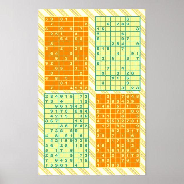 Sudoku Puzzles Poster (Front)