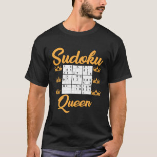 Sudoku Queen Outfit Puzzle Games For Women T-Shirt