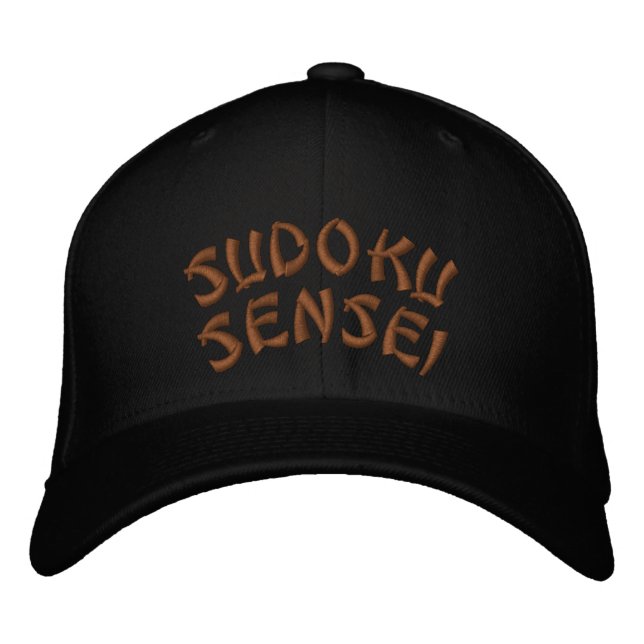 Sudoku Sensei Embroidered Hat (Front)