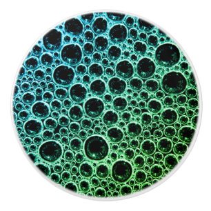 Sudsy soap bubble ceramic knob