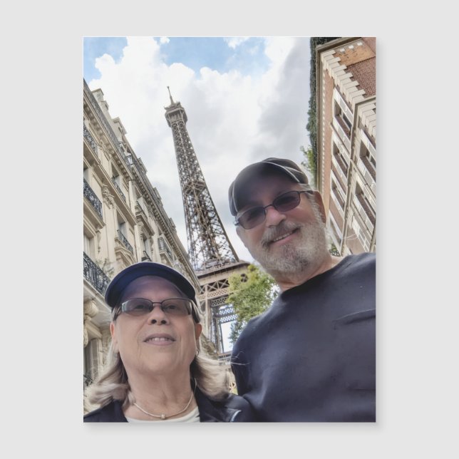 Sue Bob Eiffel Tower 90925 Carte magnétique (Devant)