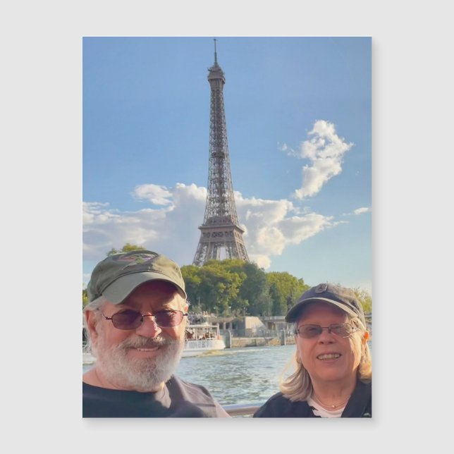 Sue Bob Eiffel Tower 90925 Carte magnétique (Devant)