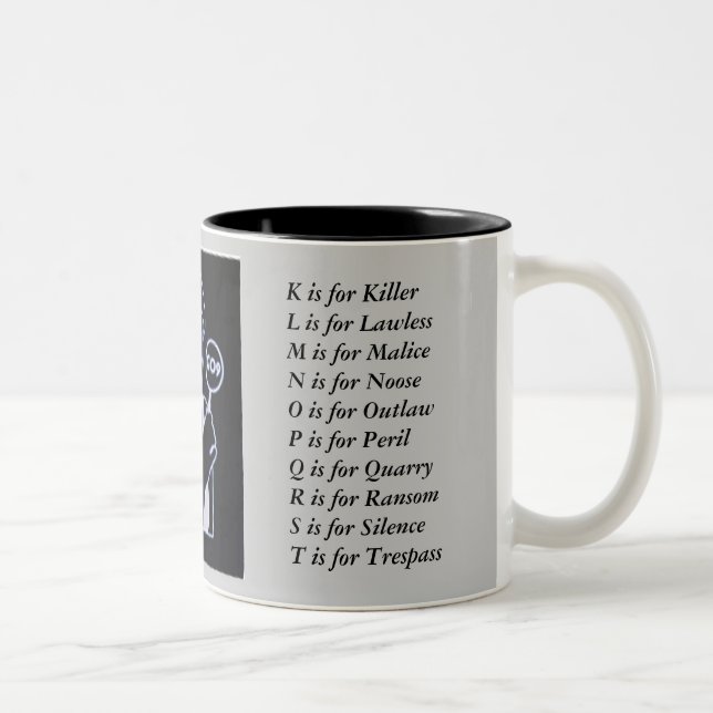 Sue_Grafton_Black, Two-Tone Coffee Mug (Right)