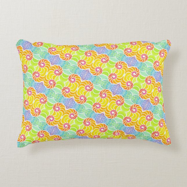 Sue Mosaic Throw Pillow (Front)