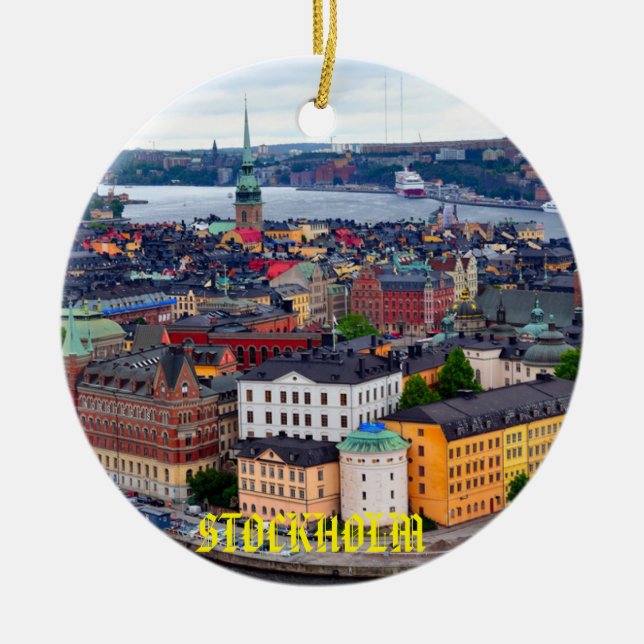 Suède - Stockholm Beau ornement de Noël (Devant)